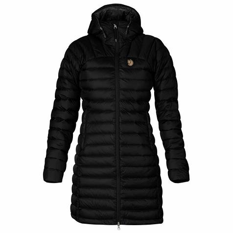 Fjallraven Women Snow Flake Parka Black PH352920 Philippines